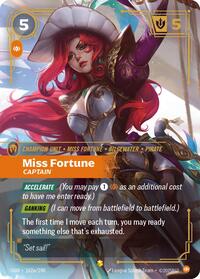 Origins : Miss Fortune - Captain (Alternate Art) - 162a/298 - Foil - Showcase - Champion Unit