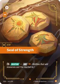 Origins : Seal of Strength - 163/298 - Foil - Epic - Gear