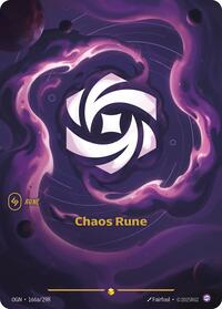 Origins : Chaos Rune (Alternate Art) - 166a/298 - Foil - Showcase - Rune
