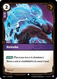 Origins : Rebuke - 172/298 - Normal - Common - Spell
