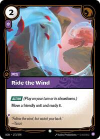 Origins : Ride The Wind - 173/298 - Foil - Common - Spell