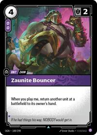 Origins : Zaunite Bouncer - 188/298 - Foil - Uncommon - Unit