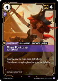 Origins : Miss Fortune - Buccaneer - 193/298 - Foil - Rare - Champion Unit