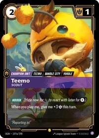 Origins : Teemo - Scout (Alternate Art) - 197a/298 - Foil - Showcase - Champion Unit