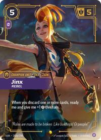Origins : Jinx - Rebel (Alternate Art) - 202a/298 - Foil - Showcase - Champion Unit