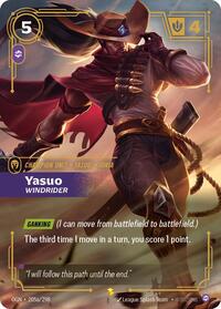 Origins : Yasuo - Windrider (Alternate Art) - 205a/298 - Foil - Showcase - Champion Unit