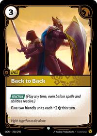 Origins : Back to Back - 206/298 - Foil - Common - Spell