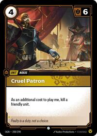 Origins : Cruel Patron - 208/298 - Normal - Common - Unit