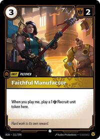 Origins : Faithful Manufactor - 211/298 - Foil - Common - Unit