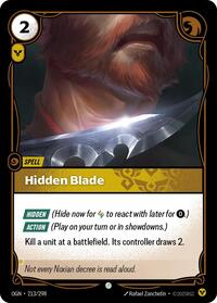 Origins : Hidden Blade - 213/298 - Normal - Common - Spell