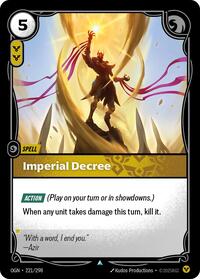 Origins : Imperial Decree - 221/298 - Foil - Uncommon - Spell