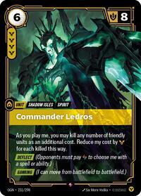 Origins : Commander Ledros - 231/298 - Foil - Rare - Unit