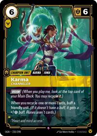 Origins : Karma - Channeler - 235/298 - Foil - Rare - Champion Unit