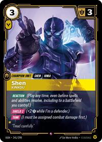 Origins : Shen - Kinkou - 241/298 - Foil - Rare - Champion Unit