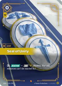 Origins : Seal of Unity - 245/298 - Foil - Epic - Gear