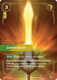 Origins : Zenith Blade - 262/298 - Foil - Epic - Signature Spell
