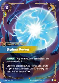 Origins : Siphon Power - 266/298 - Foil - Epic - Signature Spell