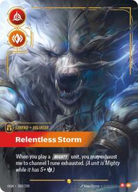 Origins : Volibear - Relentless Storm (Overnumbered) - 300/298 - Foil - Showcase - Legend