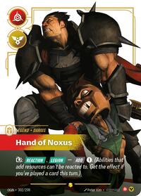 Origins : Darius - Hand of Noxus (Overnumbered) - 302/298 - Foil - Showcase - Legend