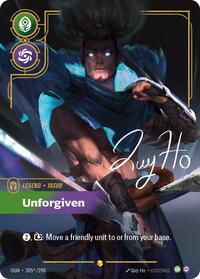 Origins : Yasuo - Unforgiven (Signature) - 305*/298 - Foil - Showcase - Legend