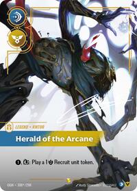 Origins : Viktor - Herald of the Arcane (Signature) - 308*/298 - Foil - Showcase - Legend