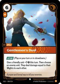 RiftboundOriginsProvingGrounds : Gentlemen's Duel - 008/024 - Normal - Common - Spell