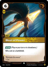 RiftboundOriginsProvingGrounds : Blast of Power - 012/024 - Normal - Common - Spell