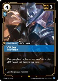 Origins : Viktor - Innovator (Alternate Art) - 117a/298 - Foil - Showcase - Champion Unit