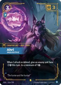 Origins : Ahri - Inquisitive (Alternate Art) - 119a/298 - Foil - Showcase - Champion Unit
