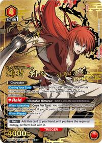 Rurouni Kenshin : Kenshin Himura (090) (SR***) - Red - (Super Rare 3-Star)