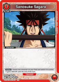 Rurouni Kenshin : Sanosuke Sagara (074) (Box Topper Foil) - Red - (Common)