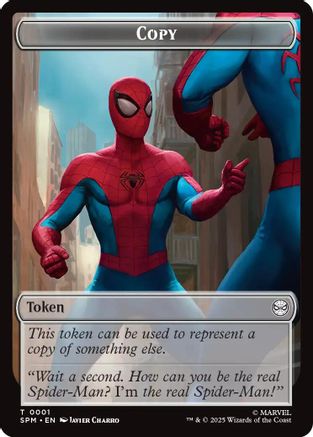 Copy // Human Citizen Double-Sided Token (SPM-1 // 4) [Marvel's Spider-Man] Foil