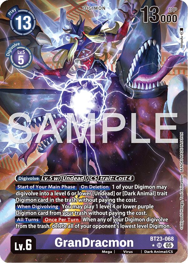 GranDracmon [BT23-068] (Alternate Art) [Hackers' Slumber]