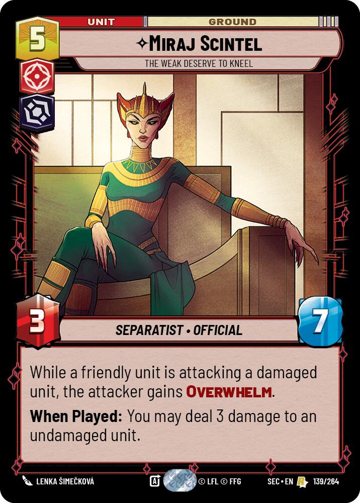 Miraj Scintel (139/264) - The Weak Deserve to Kneel (139/264) [Secrets of Power]