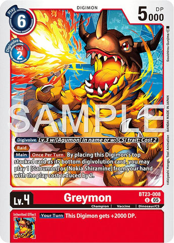 Greymon [BT23-008] [Hackers' Slumber]