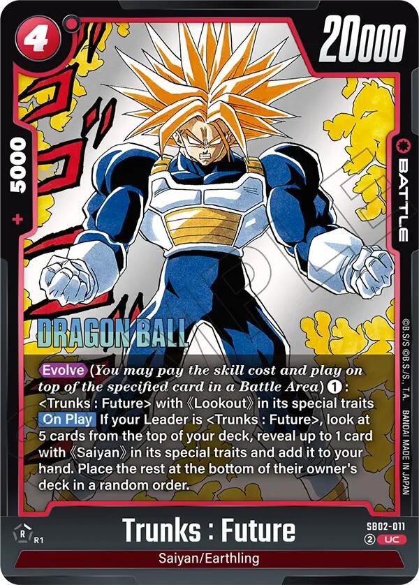 Trunks : Future (SB02-011) [Manga Booster 02]
