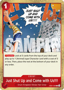 Just Shut Up and Come with Us!!!! (Pirate Foil) [Premium Booster -The Best- Vol. 2]