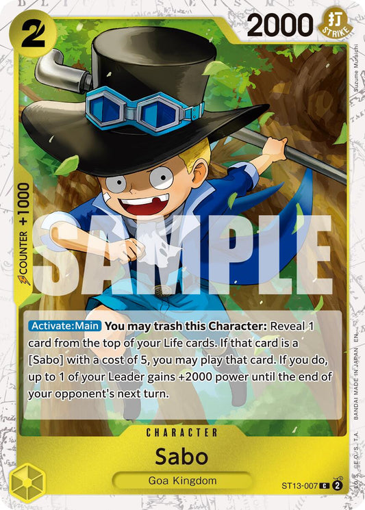 Sabo (ST13-007) (Pirate Foil) [Premium Booster -The Best- Vol. 2]