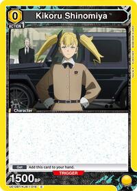 Kaiju No. 8 : Kikoru Shinomiya (016) (Box Topper Foil) - Yellow - (Common)