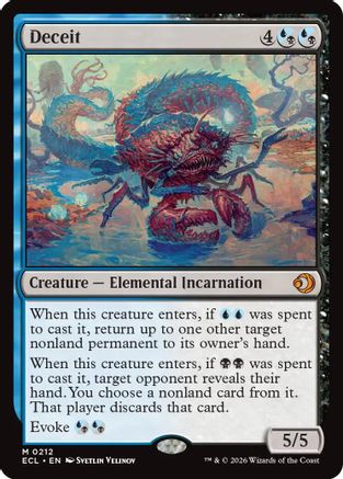 Deceit (ECL-212) [Lorwyn Eclipsed]
