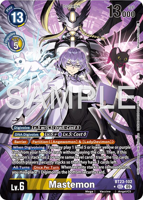 Mastemon [BT23-102] (Alternate Art) [Hackers' Slumber]
