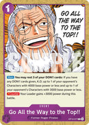 Go All the Way to the Top!! [Carrying On His Will]