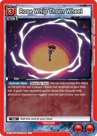 Yu Yu Hakusho : Rose Whip Thorn Wheel - Red - (Uncommon)