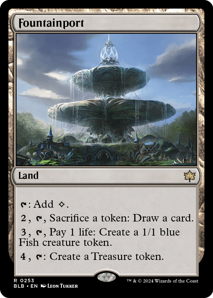 Fountainport (BLB-253) [Bloomburrow] Foil