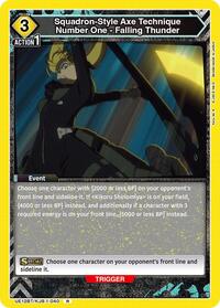 Kaiju No. 8 : Squadron-Style Axe Technique Number One - Falling Thunder - Yellow - (Rare)