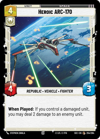 Heroic ARC-170 (254/264) (254/264) [Secrets of Power]