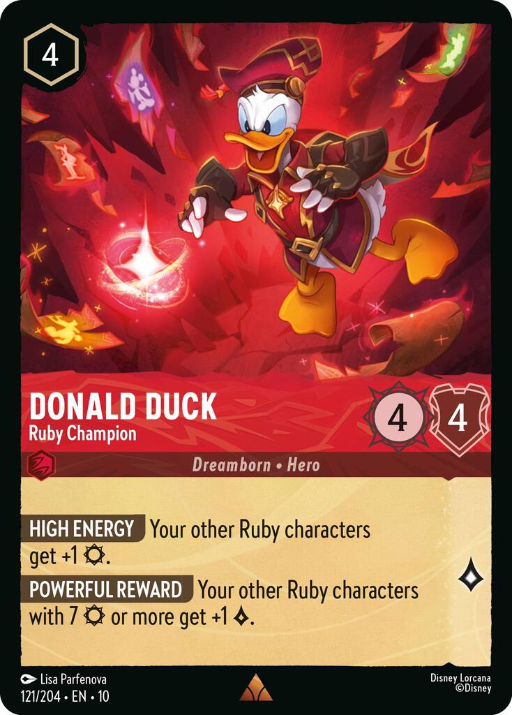 Donald Duck - Ruby Champion (121/204) [Whispers in the Well]