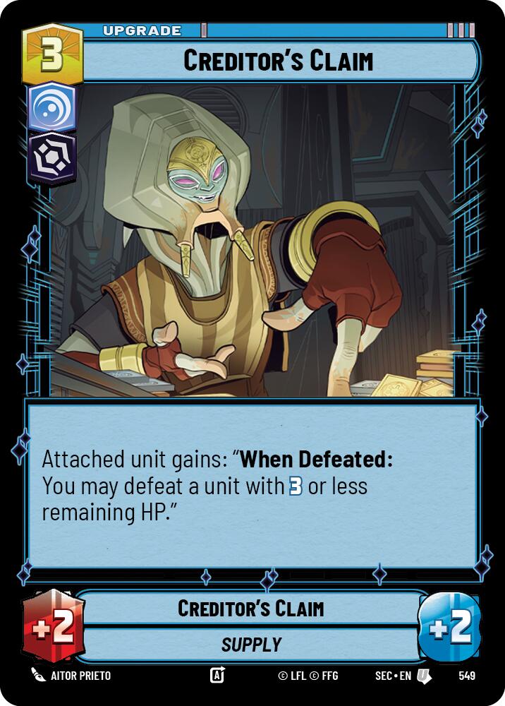 Creditor's Claim (549) (Foil) (549) [Secrets of Power]