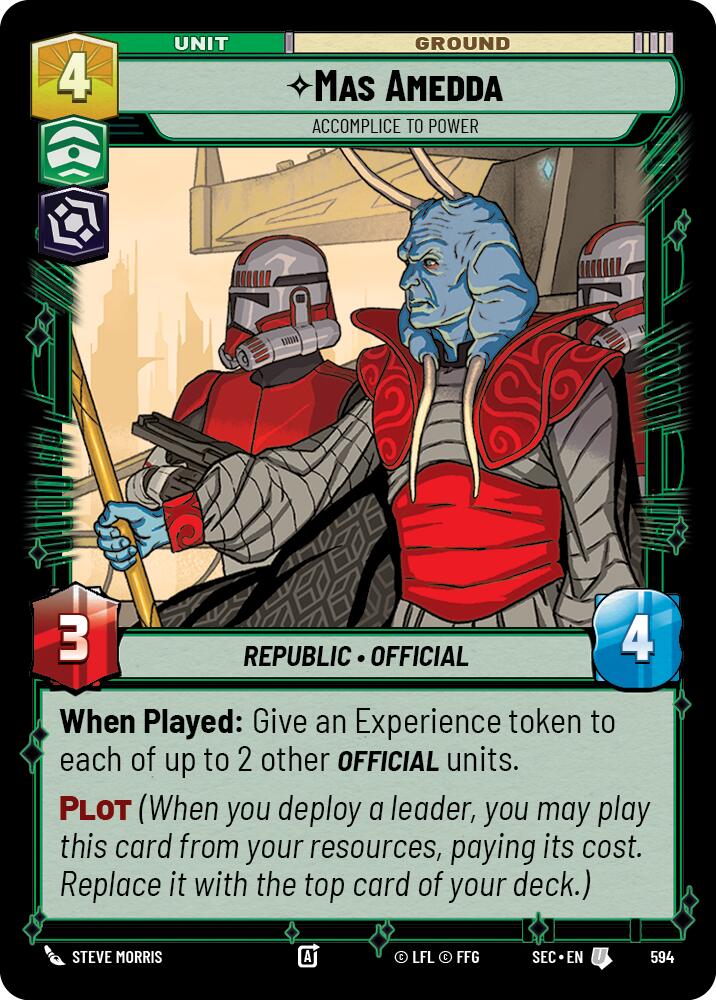 Mas Amedda - Accomplice to Power (Foil) (594) (594) [Secrets of Power]