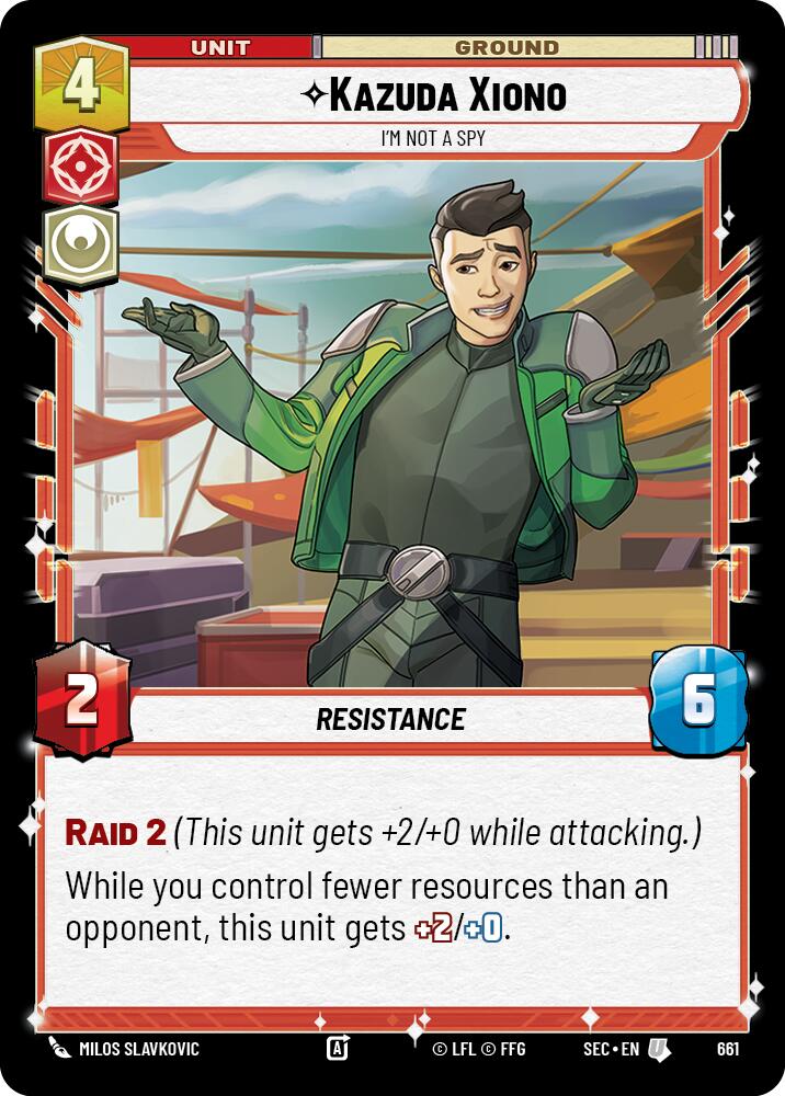 Kazuda Xiono - I'm Not A Spy (Foil) (661) (661) [Secrets of Power]